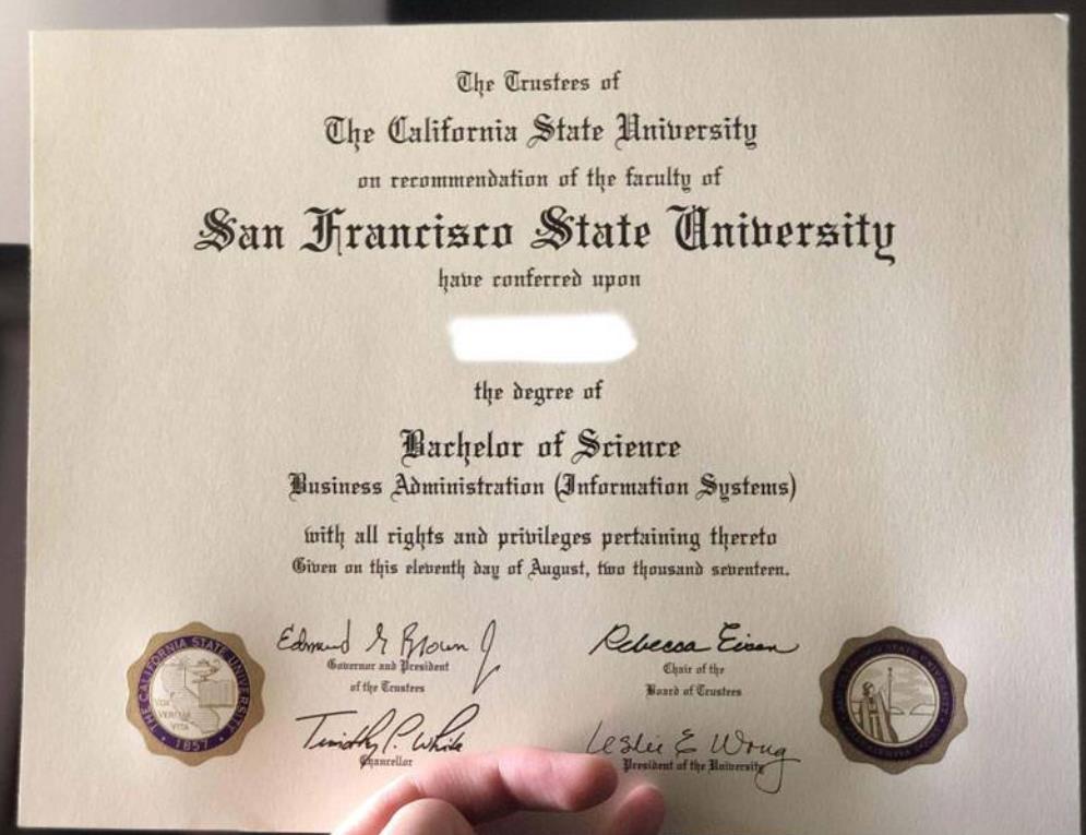旧金山州立大学毕业证