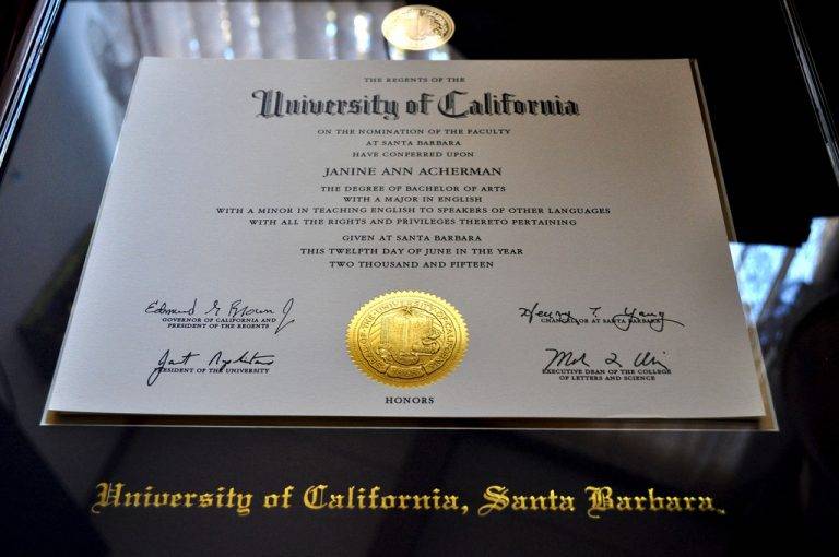 国外大学毕业证书照片